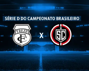 Treze x Santa Cruz-RN pela Série D 2025: assista aos lances da partida em Tempo Real