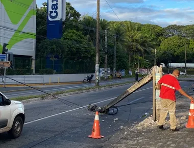 João Pessoa é a cidade com mais colisões contra postes na Paraíba em 2025; veja lista