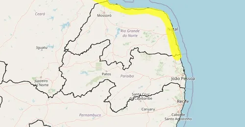
				
					Cidades do Litoral Norte da PB estão sob alerta de chuvas intensas
				
				