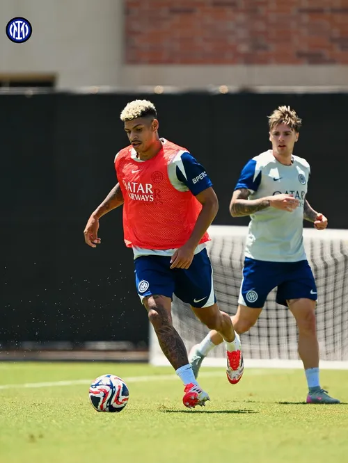 
				
					Copa do Mundo de Clubes: Luis Henrique aparece em preparação para estreia da Inter de Milão
				
				