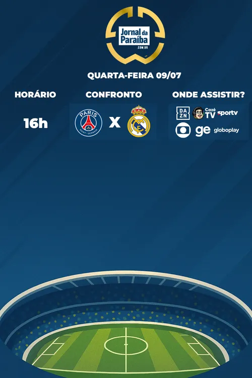  Copa do Mundo de Clubes da Fifa 2025: veja onde assistir PSG x Real Madrid nesta quarta-feira 