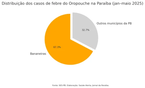 
				
					Entre o forró e o maruim: São João em Bananeiras acende alerta para febre do Oropouche
				
				