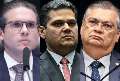 
				
					Hugo Motta e Alcolumbre ficam "cara a cara" com Flávio Dino em audiência sobre emendas
				
				