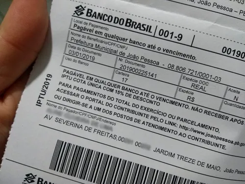 
				
					IPTU e outros tributos podem ser pagos sem juros até esta segunda-feira (30), em João Pessoa
				
				