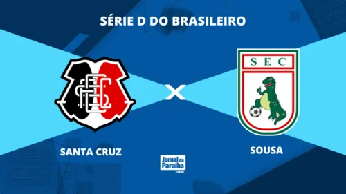 
				
					Santa Cruz x Sousa pela Série D 2025: onde assistir, prováveis escalações, horário e arbitragem
				
				