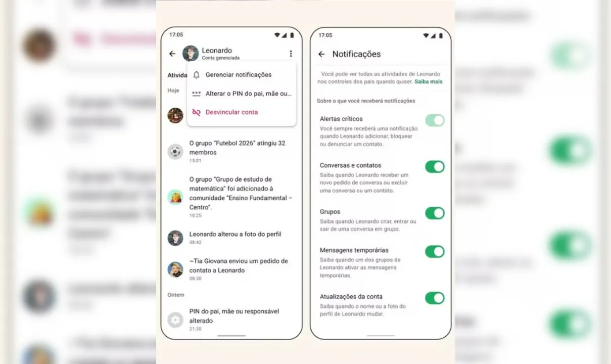 Entenda como criar e monitorar uma conta de criança no WhatsApp