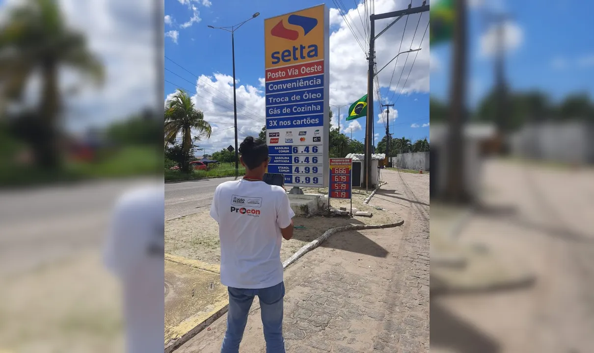 Gasolina comum fica R$ 0,04 mais barata em João Pessoa, aponta pesquisa do Procon-JP