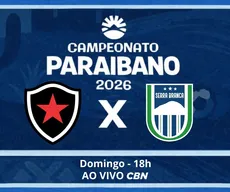 Botafogo-PB x Serra Branca pelo Paraibano 2026: onde assistir, prováveis escalações e mais