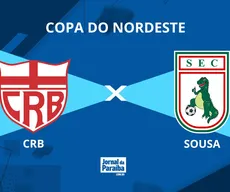 CRB x Sousa pela Copa do Nordeste 2026: onde assistir, prováveis escalações e arbitragem