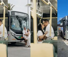 Casamento no Litoral Sul da Paraíba viraliza após noiva chegar de ônibus ao local da cerimônia
