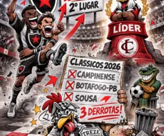 Charge do dIA no Paraibano 2026: Treze já pode pedir música pelos clássicos perdidos