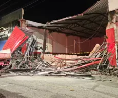 Estrutura de loja de carros desaba e deixa uma pessoa morta e outra ferida, em Campina Grande