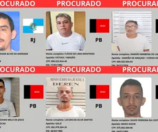 Quem são os nove criminosos paraibanos na lista de mais procurados do Brasil