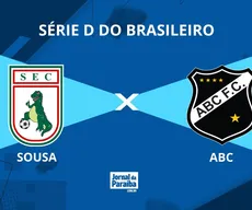 Sousa x ABC pela Série D do Brasileiro 2026: onde assistir, prováveis escalações e arbitragem