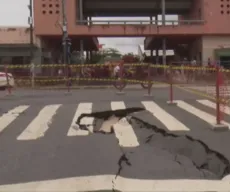 Trecho da Avenida Dom Pedro II é interditado no Centro de João Pessoa após abertura de cratera