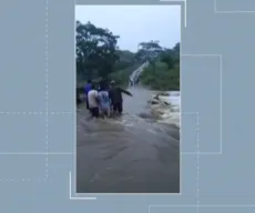 Famílias ficam ilhadas após fortes chuvas em Massaranduba
