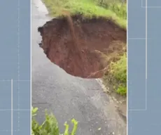 Parte de ponte que liga Belém e Caiçara desaba e é parcialmente interditada após fortes chuvas