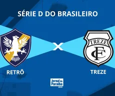 Retrô x Treze pela Série D 2026: onde assistir, prováveis escalações e arbitragem