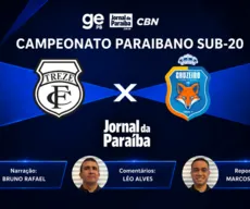Treze x Cruzeiro-PB: assista ao 2º jogo da final do Campeonato Paraibano Sub-20 2026 ao vivo