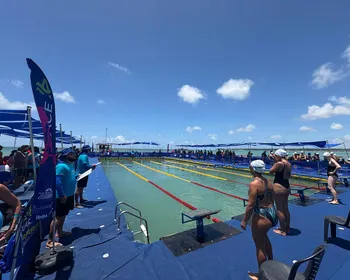 Aquarace 2026: veja como foi o primeiro dia de provas de natação no mar em João Pessoa