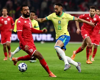 Brasil empata com Tunísia em amistoso preparatório para Copa do Mundo; Cunha tem atuação apagada