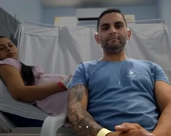 Casal oficializa união dentro de hospital durante internação da noiva grávida