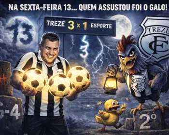 Charge do dIA no Paraibano 2026: Treze invoca a sexta 13 e espalha o terror no Esporte de Patos