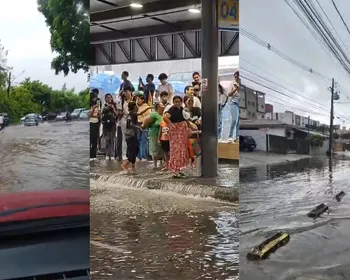 Chuvas em João Pessoa causam alagamentos em pontos da cidade; VÍDEO