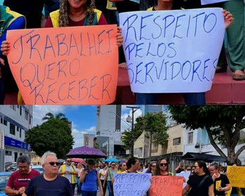 Com crise 'crônica' na saúde, servidores protestam pela 4ª vez este ano em Campina Grande