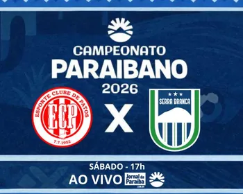 Esporte de Patos x Serra Branca: assista ao vivo partida pelo Campeonato Paraibano 2026