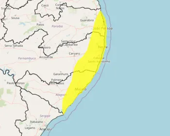 Inmet emite alerta de chuvas intensas para cidades da Paraíba; veja lista