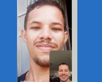 José Loreto conhece sósia e brinca com semelhança: ‘Quem é teu pai?'