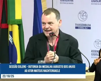Matheus Nachtergaele é homenageado com a medalha Augusto dos Anjos na ALPB