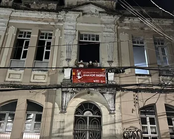 'Movimento Olga Benário' ocupa antigo prédio da Funjope em protesto contra o feminicídio