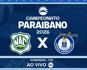 Nacional de Patos x Pombal: assista ao vivo ao jogo pela 1ª rodada do Campeonato Paraibano 2026
