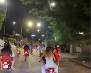 Operação contra 'rolezinho' autua 160 veículos e apreende quase 40 motos, em Campina Grande