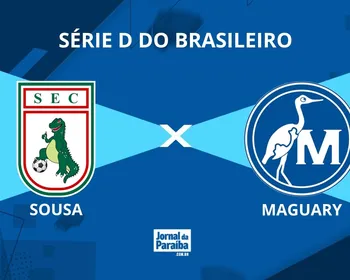 Sousa x Maguary pela Série D do Brasileiro 2026: onde assistir, prováveis escalações e arbitragem