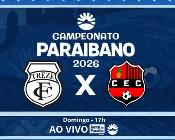 Treze x Confiança-PB pelo Paraibano 2026: onde assistir, prováveis escalações e mais