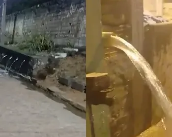 Vazamento em reservatório de água assusta moradores em Santa Rita