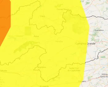 Baixa umidade do ar: Inmet emite alerta laranja para 36 cidades da Paraíba; veja lista
