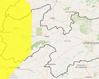 Baixa umidade do ar: Inmet emite alerta para 59 cidades da Paraíba; veja lista