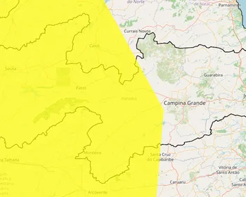 Baixa umidade do ar: Inmet renova alerta para mais de 120 cidades da Paraíba; veja lista