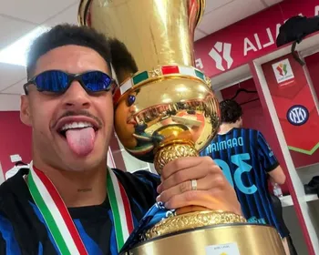 Luis Henrique vence Copa Itália pela Inter de Milão e comemora: "Ano especial"