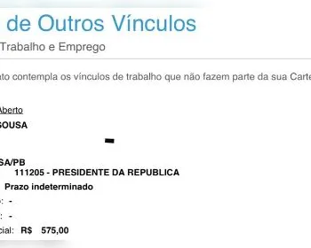 Paraibanos descobrem ser 'presidente da República' em registro da carteira de trabalho