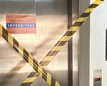 Queda de elevador: Defesa Civil interdita elevadores de empreendimento vizinho