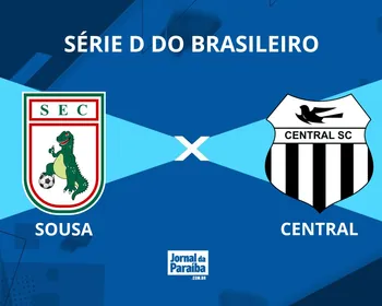 Sousa x Central pela Série D 2026: onde assistir, prováveis escalações e arbitragem