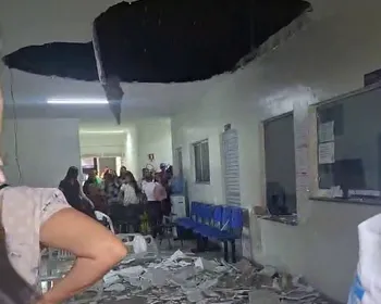 Teto de policlínica desaba em Pedras de Fogo e deixa três pessoas feridas