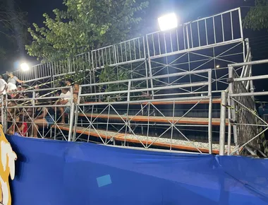 Arquibancada do Carnaval Tradição em João Pessoa cede e desfiles são suspensos