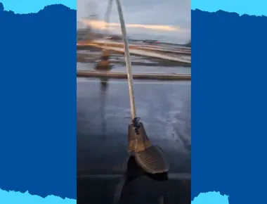 Chuva forte em Patos causa desabamento de teto, postes quebrados e transtornos; VÍDEO