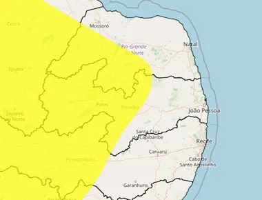 Inmet alerta para baixa umidade do ar em mais de 120 cidades da Paraíba